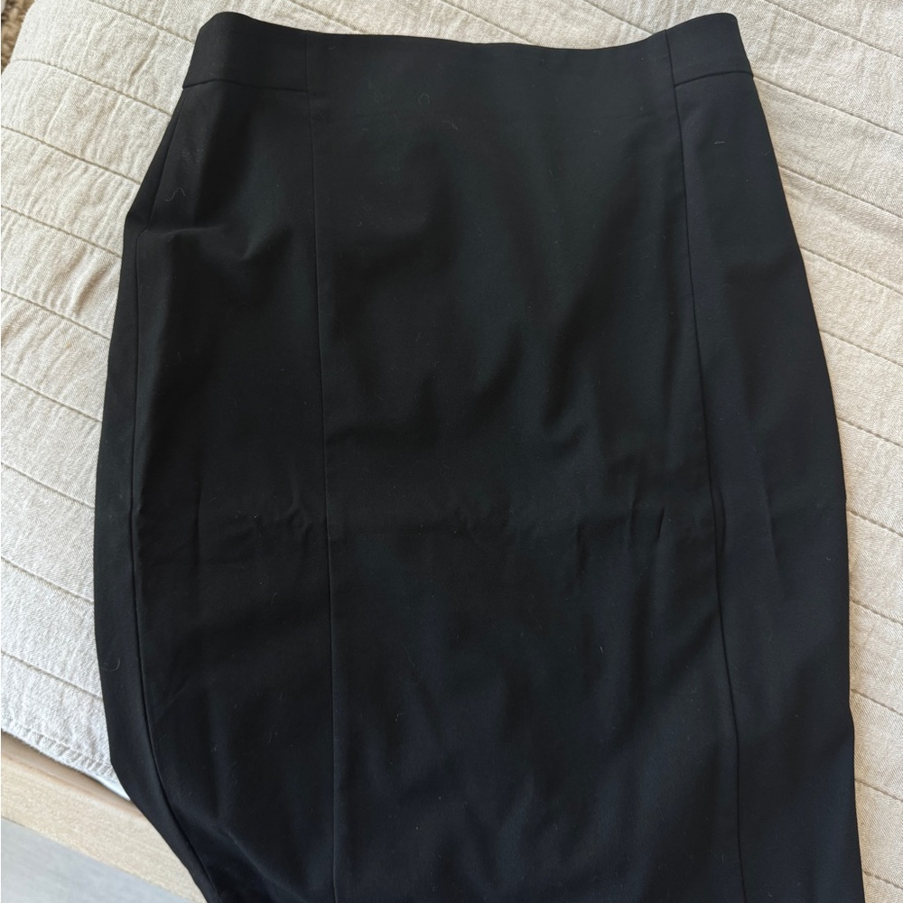 Ann Taylor Elegant Black Pencil Skirt